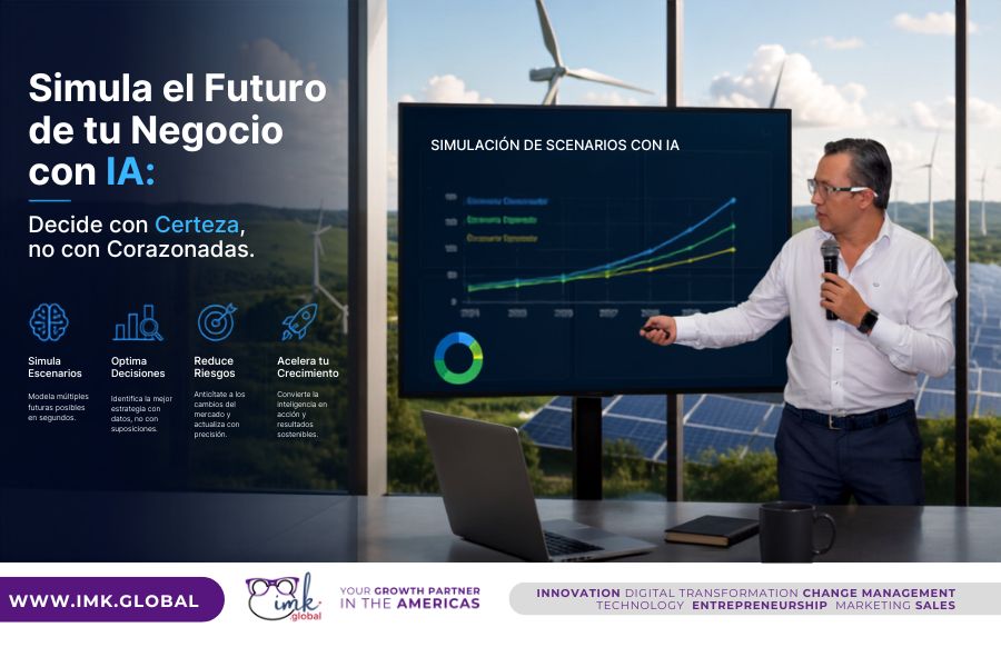 Simula el Futuro de tu Negocio con IA: Decide con Certeza, no con Corazonadas